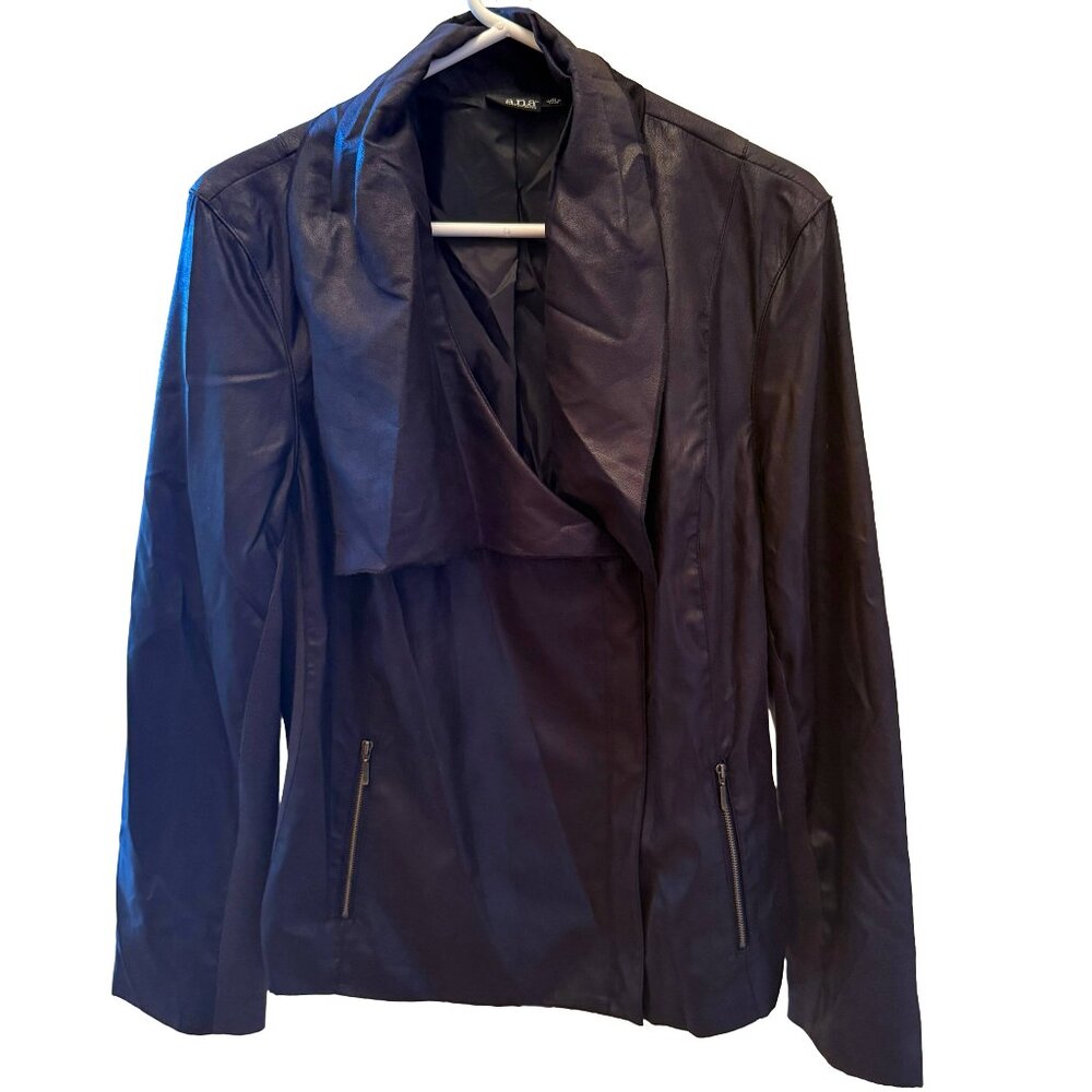 a.n.a. Moto Womens Medium Stretch Faux Leather